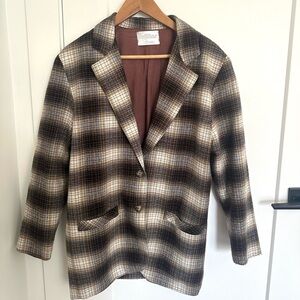 Vintage Reitmans Plaid Blazer size L